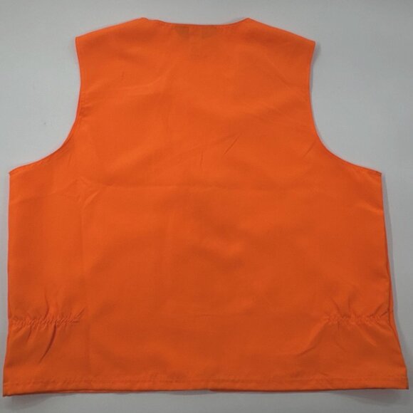 Walls Blaze Orange Hunting Vest Mens XL Full Zip Pockets Safety Lightweight - Picture 3 of 9